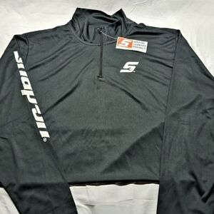 NWT, Snap on Tools Long Sleeve 1/4 Zip Lightweight Shirt, Black, Size Large